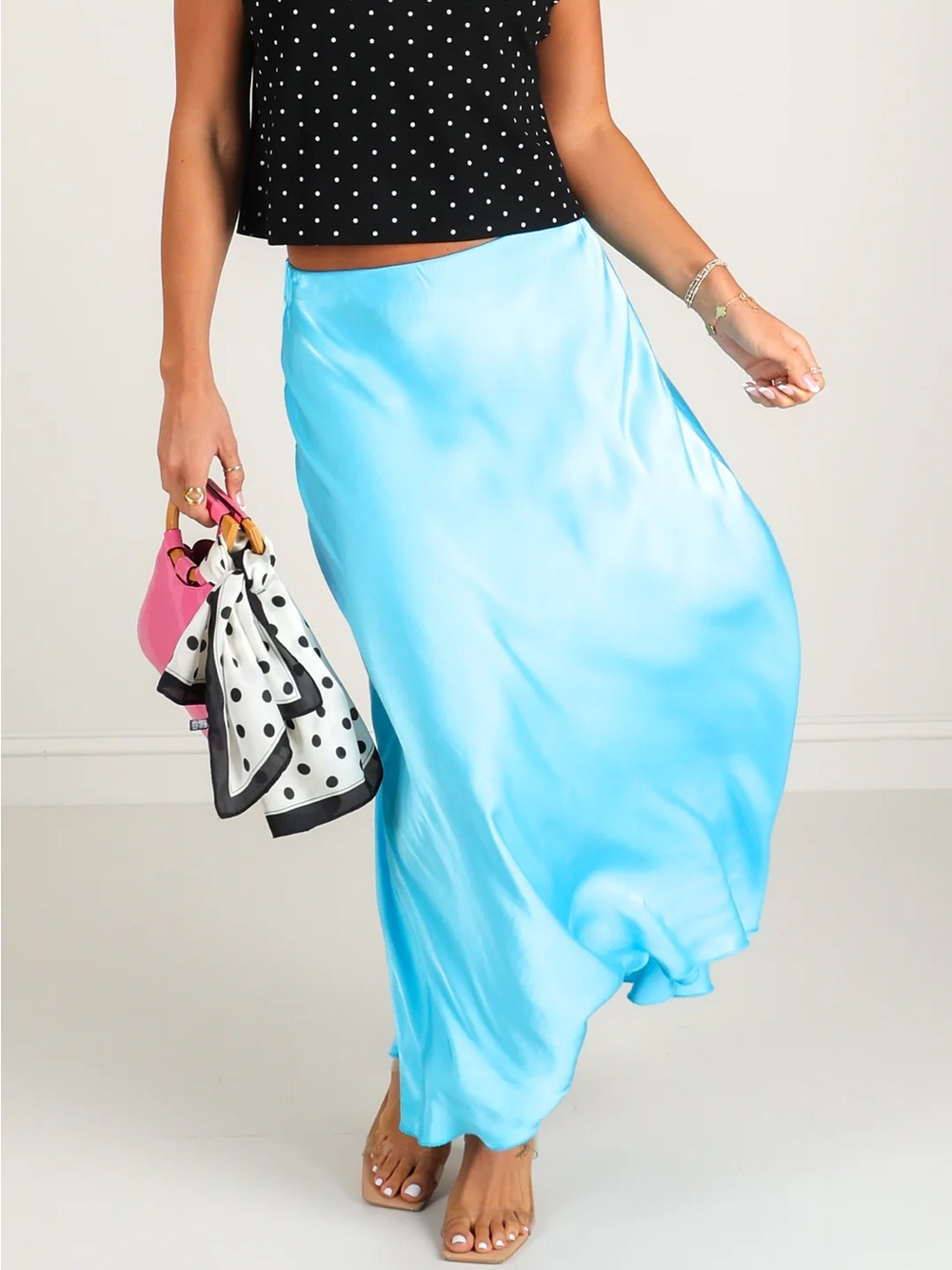 The Willow Tree turquoise maxi skirt